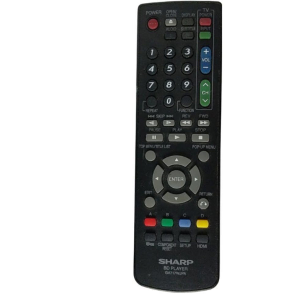 Sharp Blu Ray Player Remote Control GA717WJPA